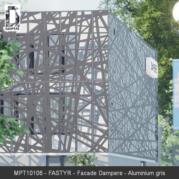 MPT10106 FASTYR Facade Dampere Aluminium gris