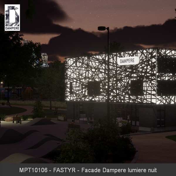 MPT10106 FASTYR Facade Dampere lumiere nuit