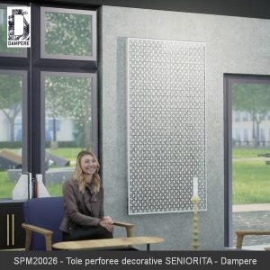 SPM20026 Tole perforee decorative SENIORITA Dampere