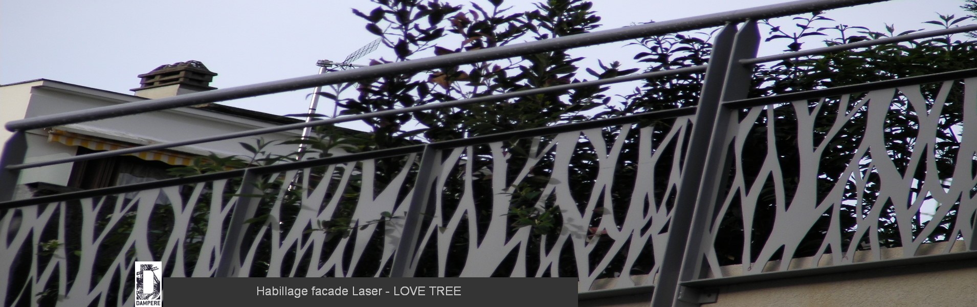 Habillage facade Laser LOVE TREE 2