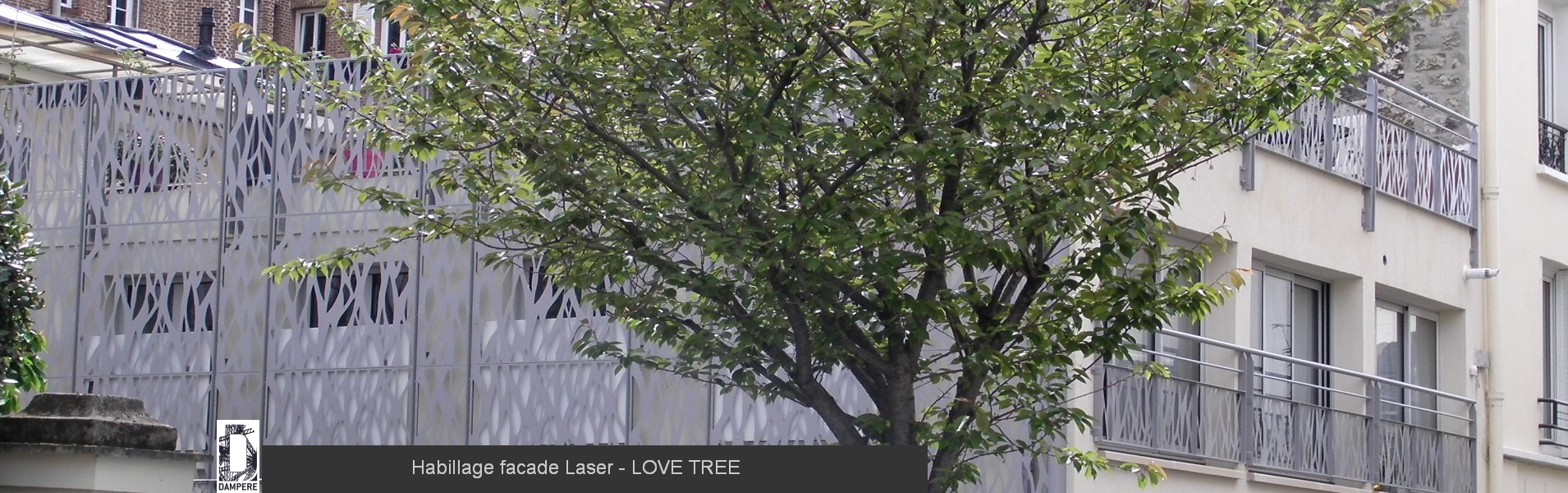 Habillage facade Laser LOVE TREE 6