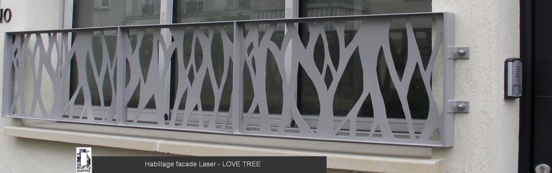Habillage facade Laser LOVE TREE 8